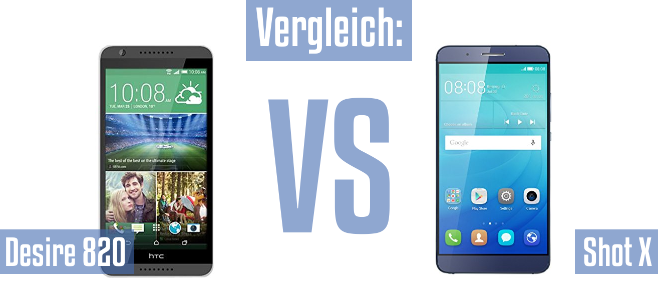 HTC Desire 820 und HTC Desire 820 im Vergleichstest