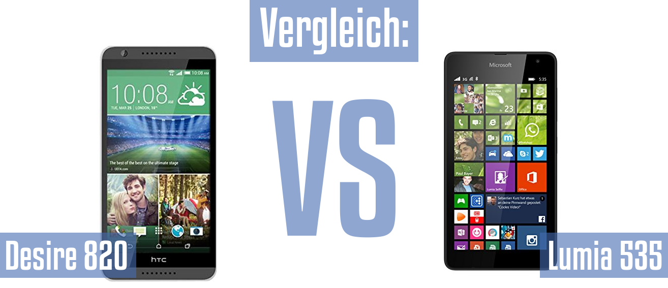 HTC Desire 820 und HTC Desire 820 im Vergleichstest