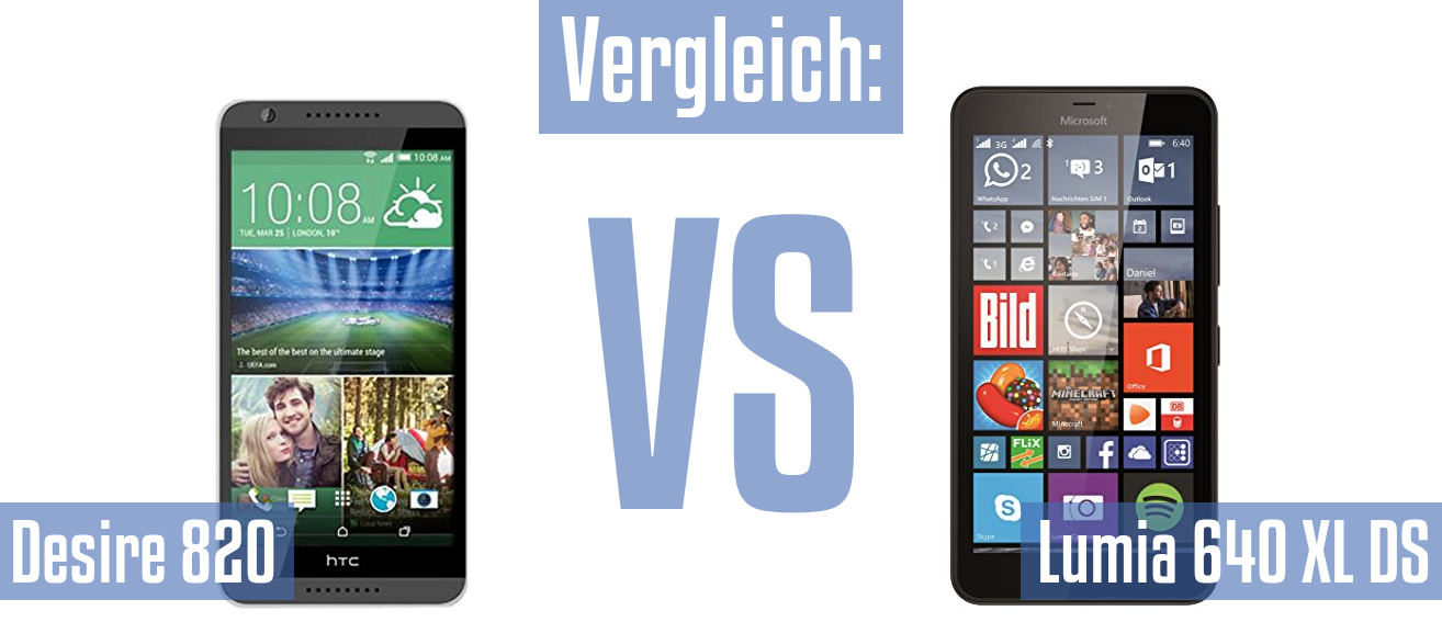 HTC Desire 820 und HTC Desire 820 im Vergleichstest