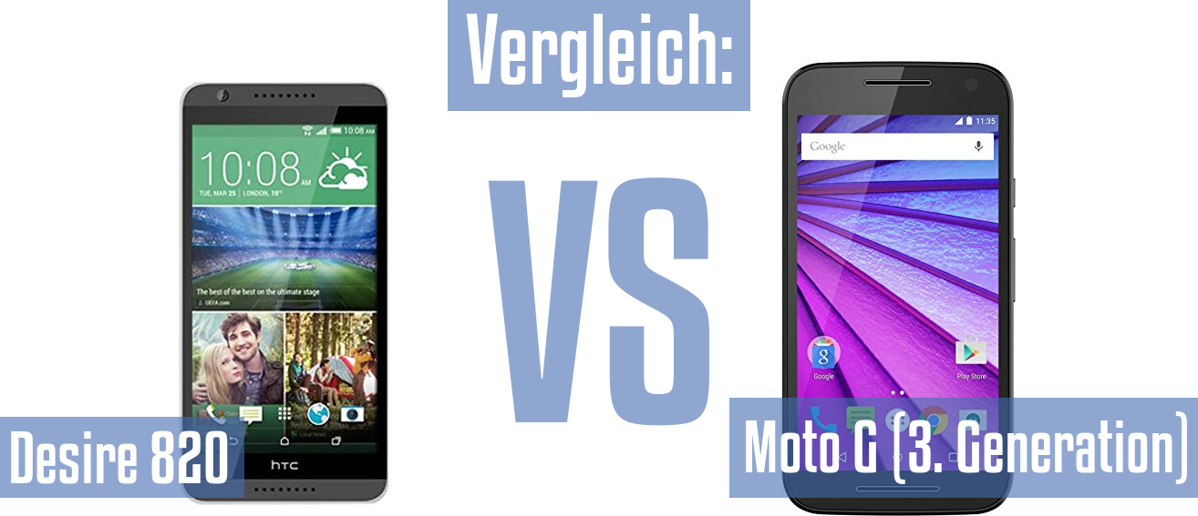 HTC Desire 820 und HTC Desire 820 im Vergleichstest