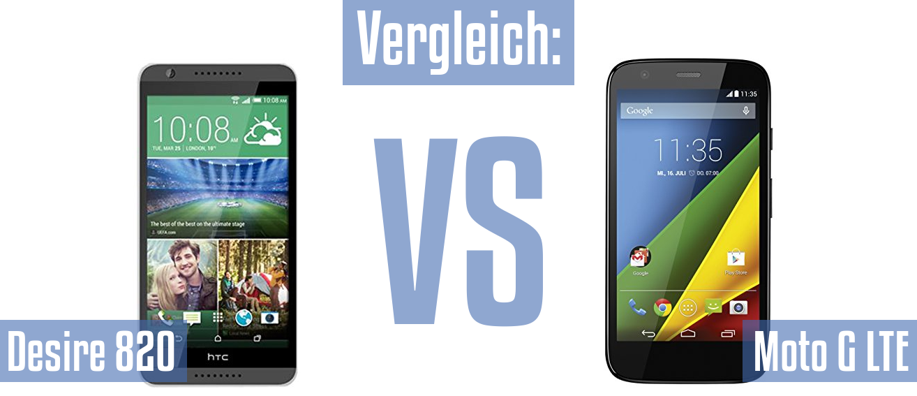 HTC Desire 820 und HTC Desire 820 im Vergleichstest