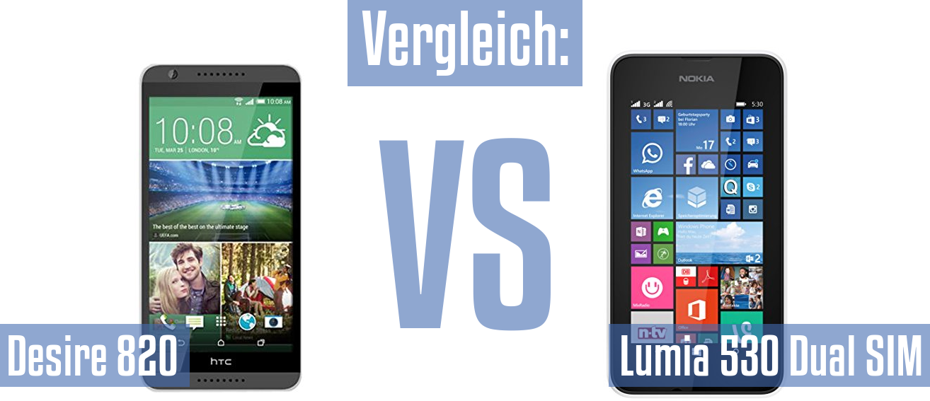 HTC Desire 820 und HTC Desire 820 im Vergleichstest