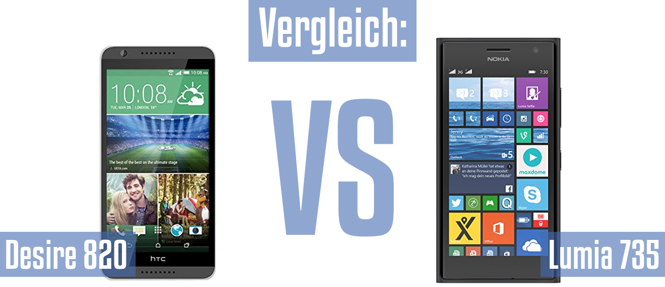 HTC Desire 820 und HTC Desire 820 im Vergleichstest