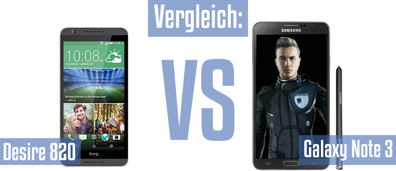 HTC Desire 820 und HTC Desire 820 im Vergleichstest