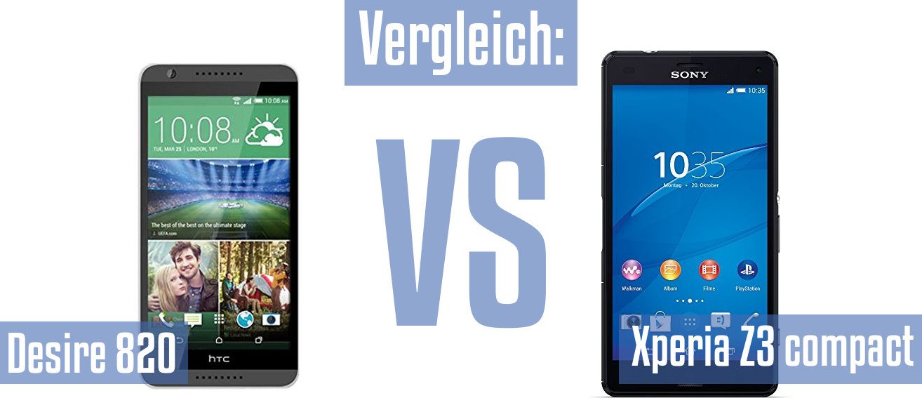 HTC Desire 820 und HTC Desire 820 im Vergleichstest