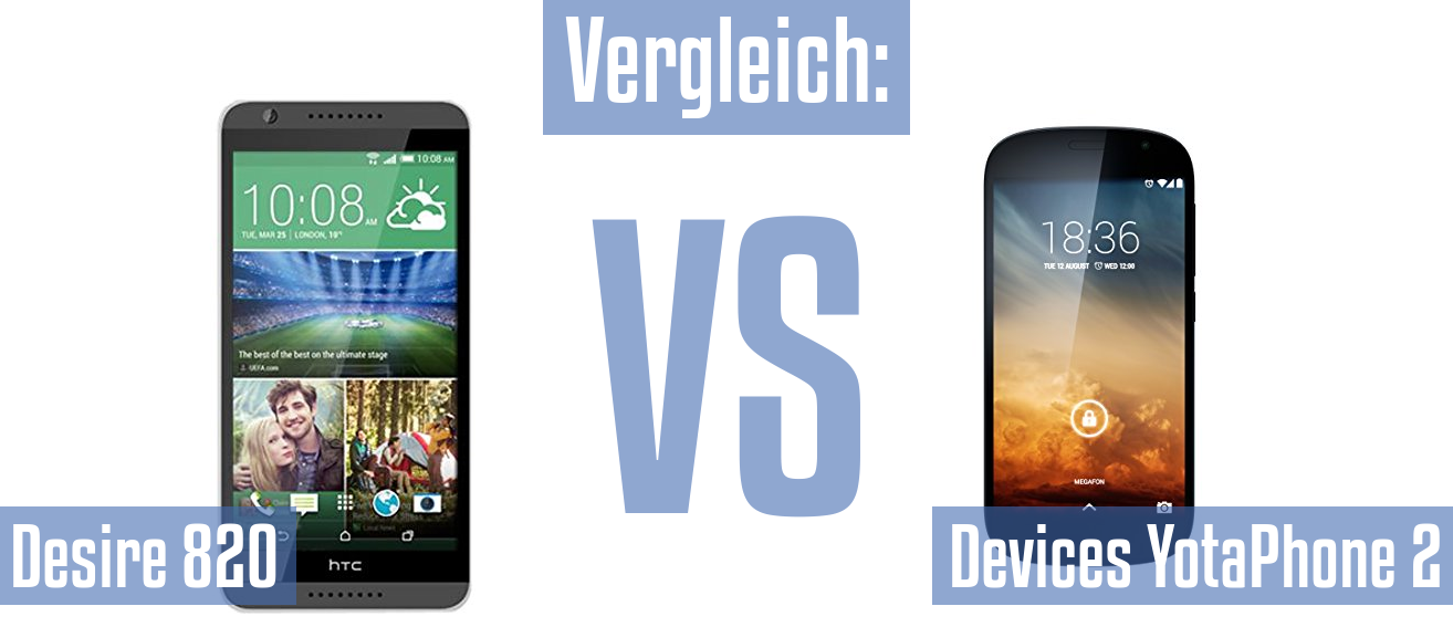 HTC Desire 820 und HTC Desire 820 im Vergleichstest