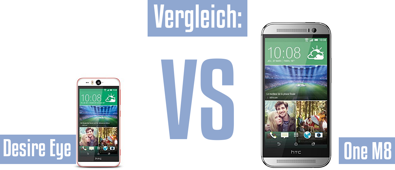 HTC Desire Eye und HTC Desire Eye im Vergleichstest