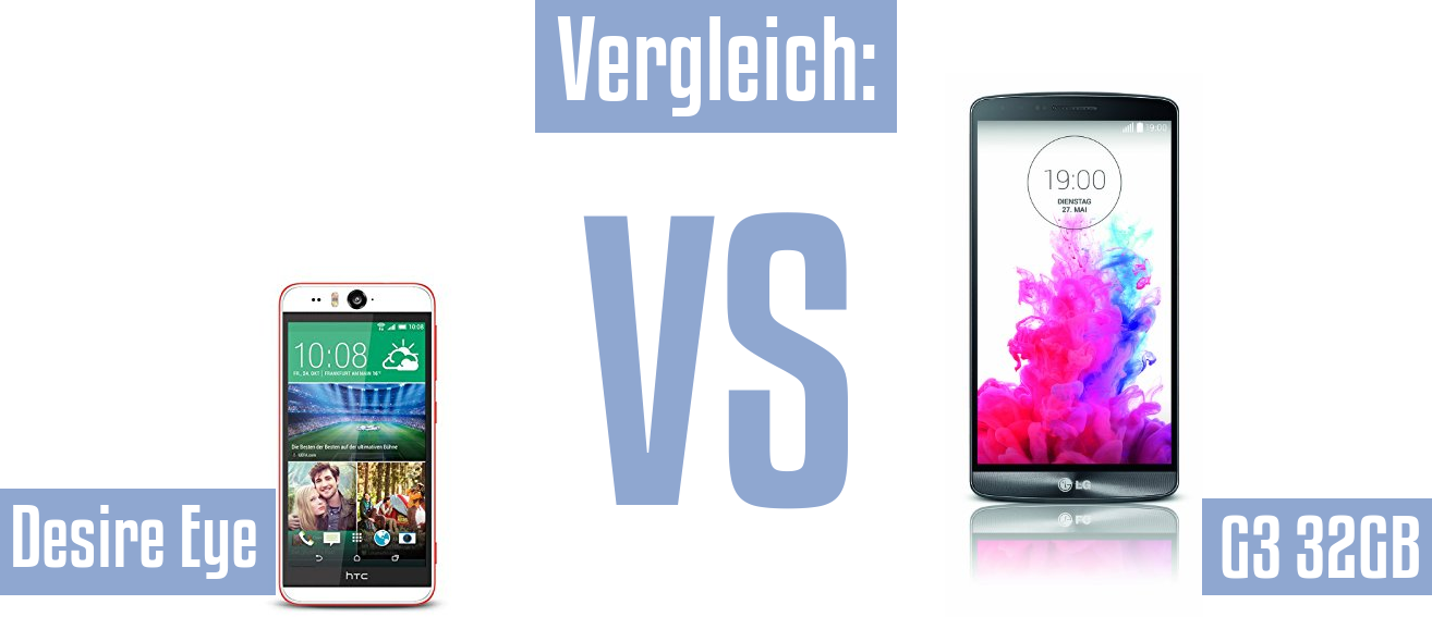 HTC Desire Eye und HTC Desire Eye im Vergleichstest