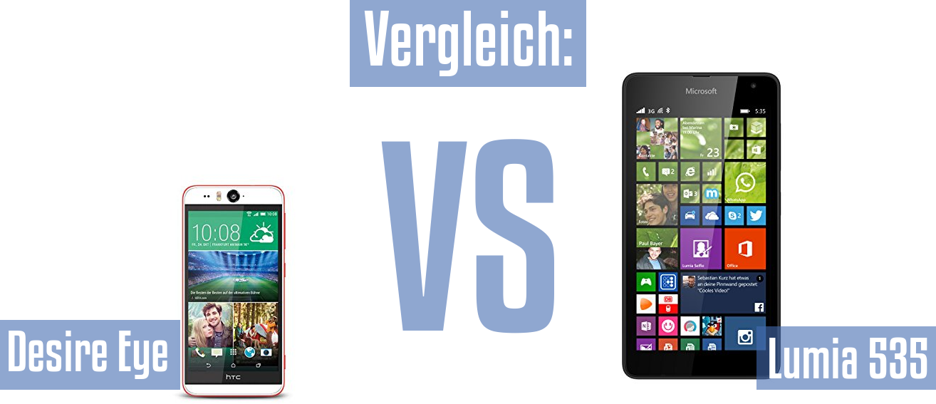 HTC Desire Eye und HTC Desire Eye im Vergleichstest