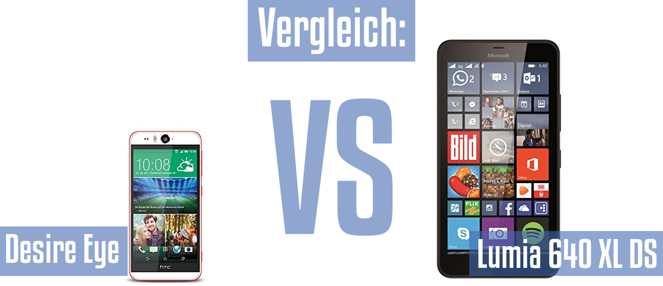 HTC Desire Eye und HTC Desire Eye im Vergleichstest