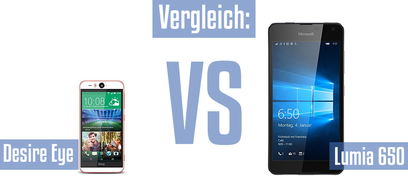 HTC Desire Eye und HTC Desire Eye im Vergleichstest