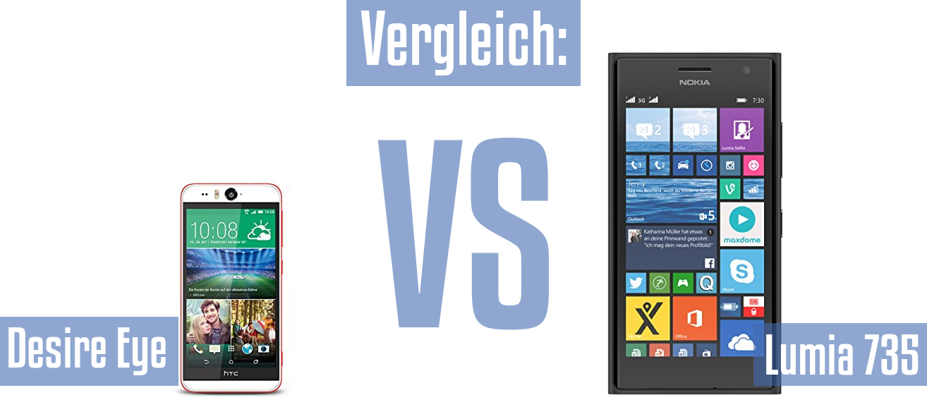 HTC Desire Eye und HTC Desire Eye im Vergleichstest