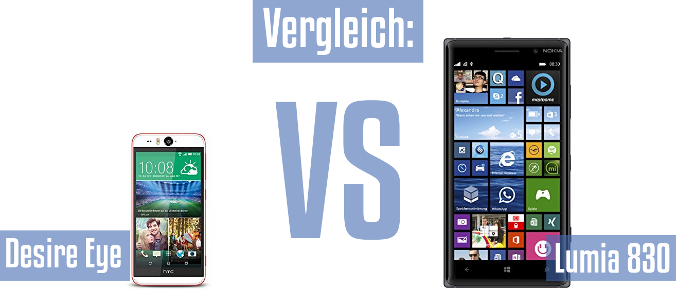 HTC Desire Eye und HTC Desire Eye im Vergleichstest