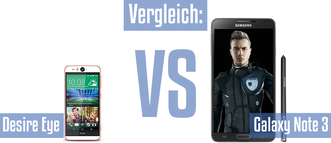 HTC Desire Eye und HTC Desire Eye im Vergleichstest