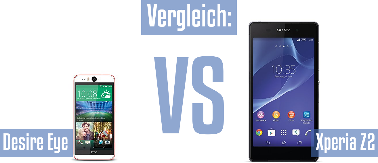 HTC Desire Eye und HTC Desire Eye im Vergleichstest