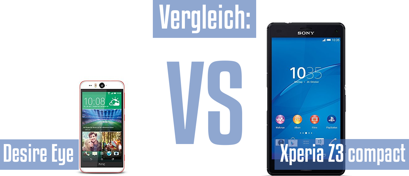 HTC Desire Eye und HTC Desire Eye im Vergleichstest