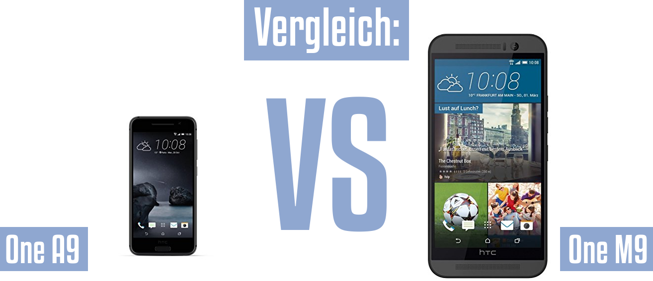 HTC One A9 und HTC One A9 im Vergleichstest