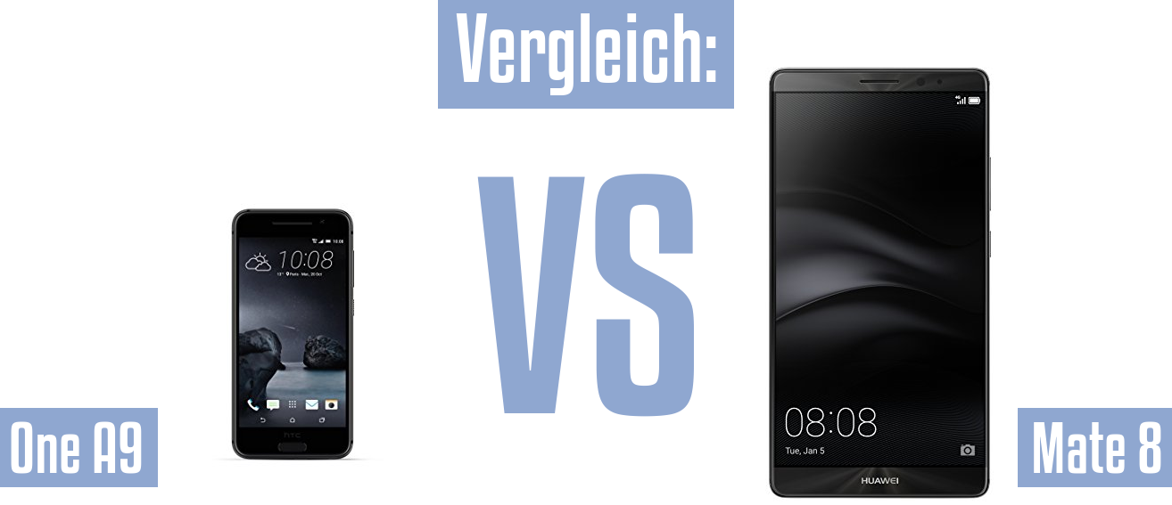 HTC One A9 und HTC One A9 im Vergleichstest