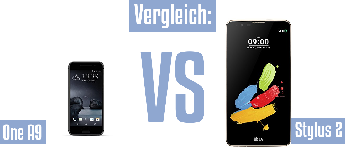 HTC One A9 und HTC One A9 im Vergleichstest