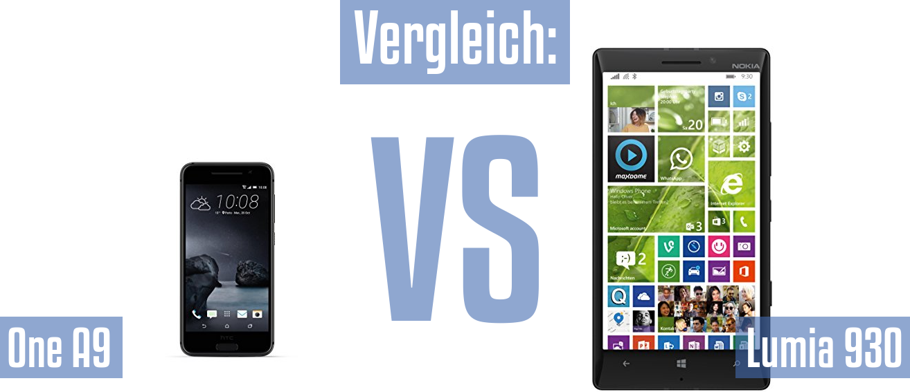 HTC One A9 und HTC One A9 im Vergleichstest