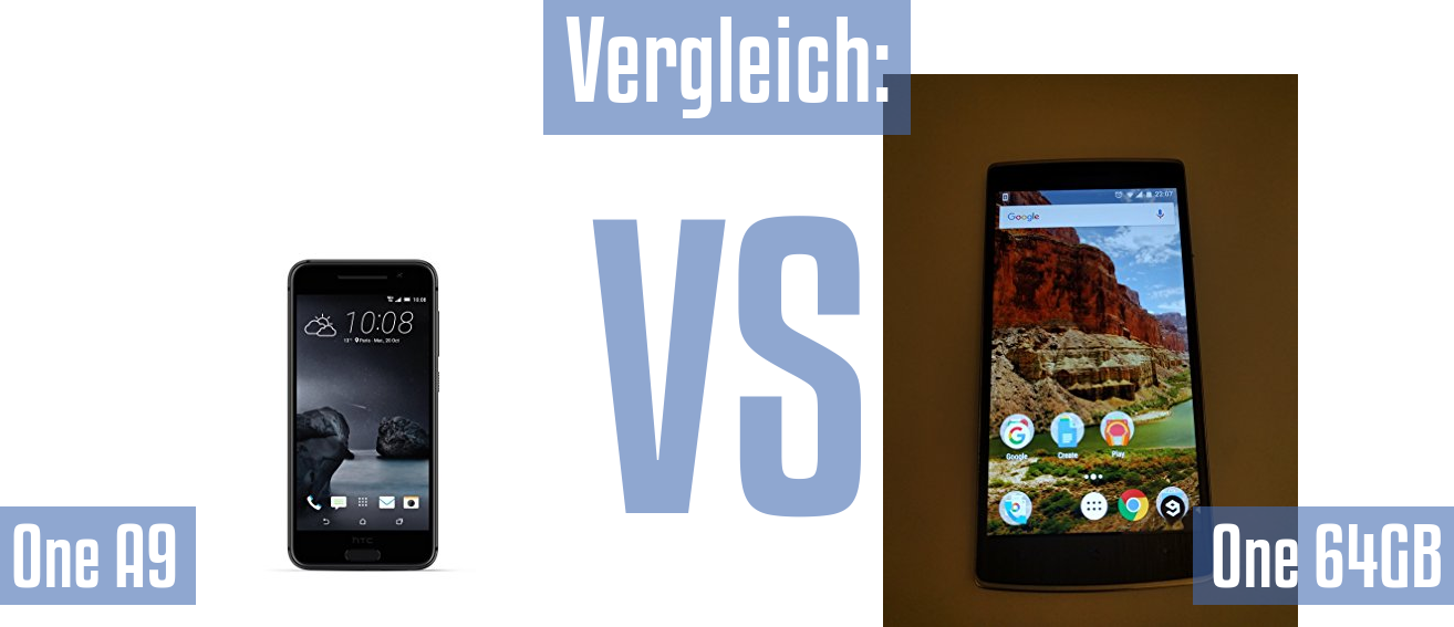 HTC One A9 und HTC One A9 im Vergleichstest