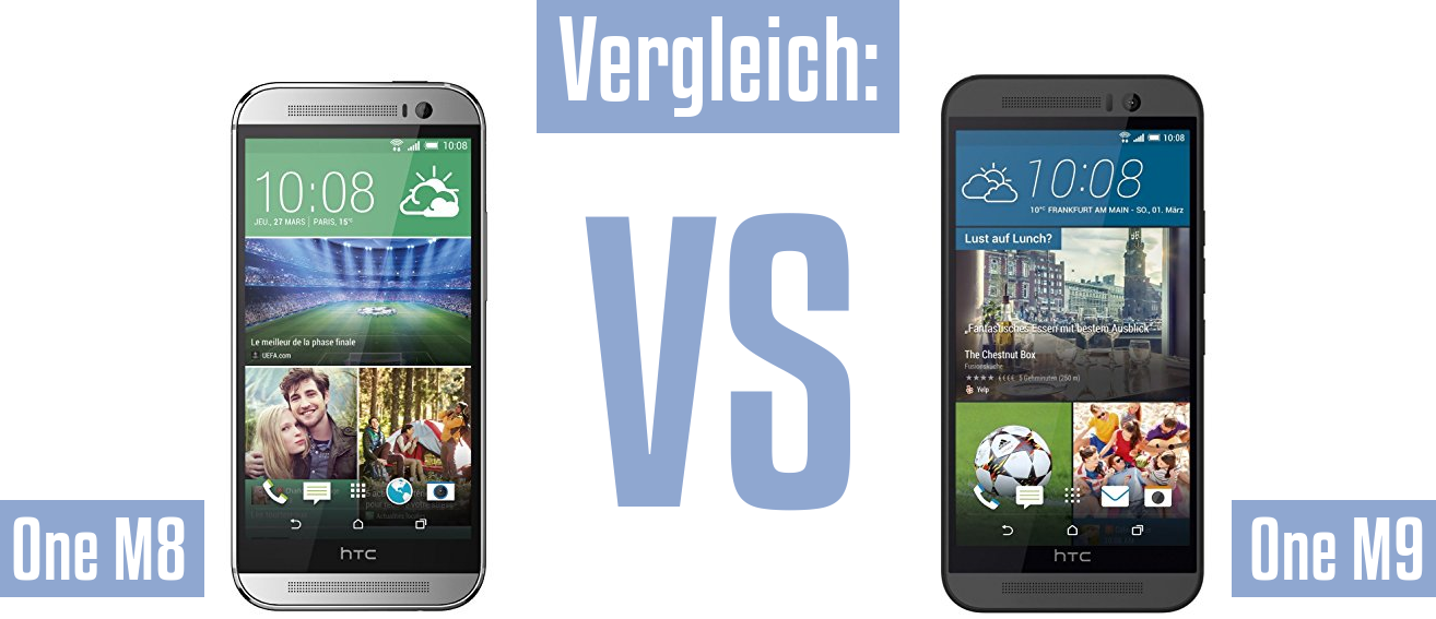 HTC One M8 und HTC One M8 im Vergleichstest