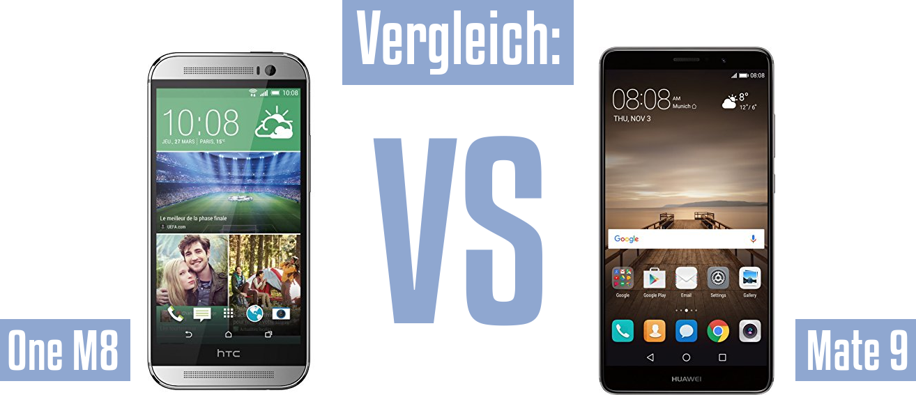 HTC One M8 und HTC One M8 im Vergleichstest