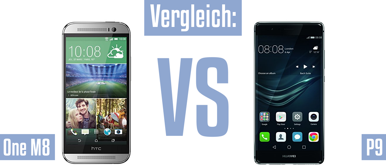 HTC One M8 und HTC One M8 im Vergleichstest