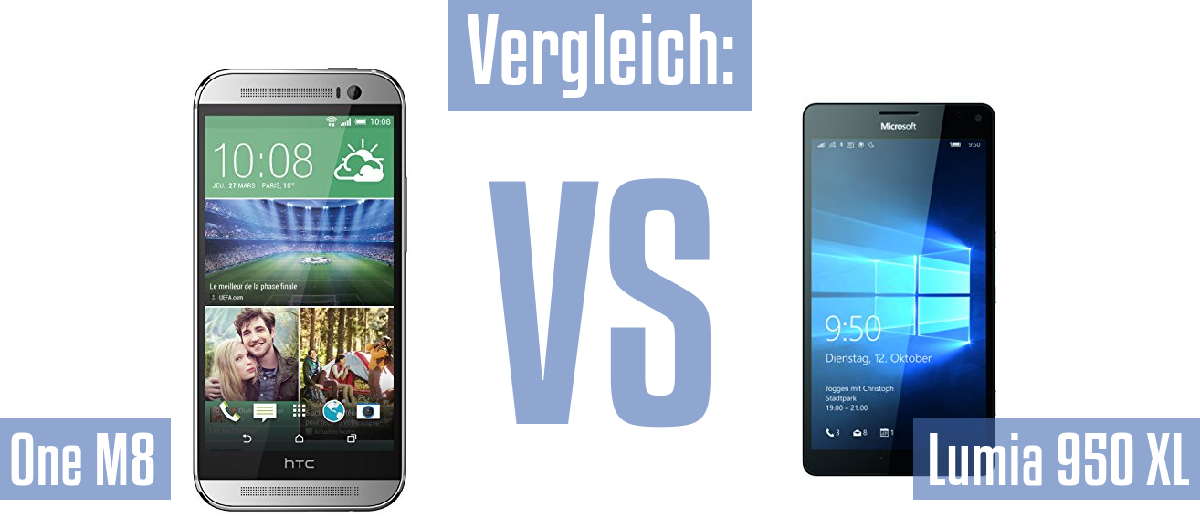 HTC One M8 und HTC One M8 im Vergleichstest