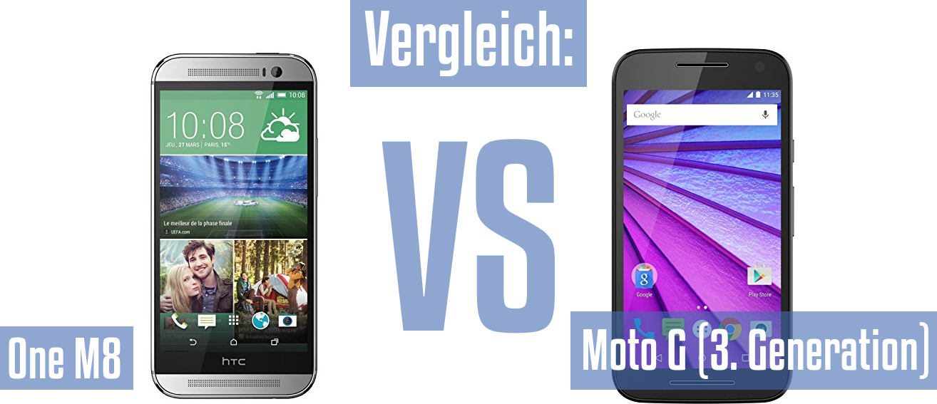 HTC One M8 und HTC One M8 im Vergleichstest