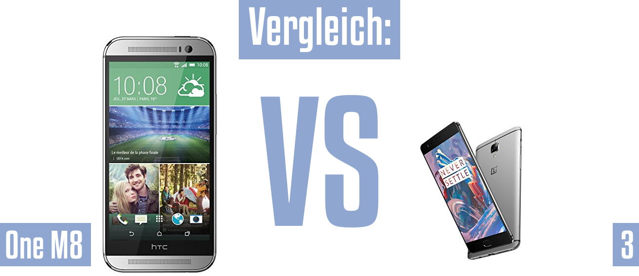 HTC One M8 und HTC One M8 im Vergleichstest