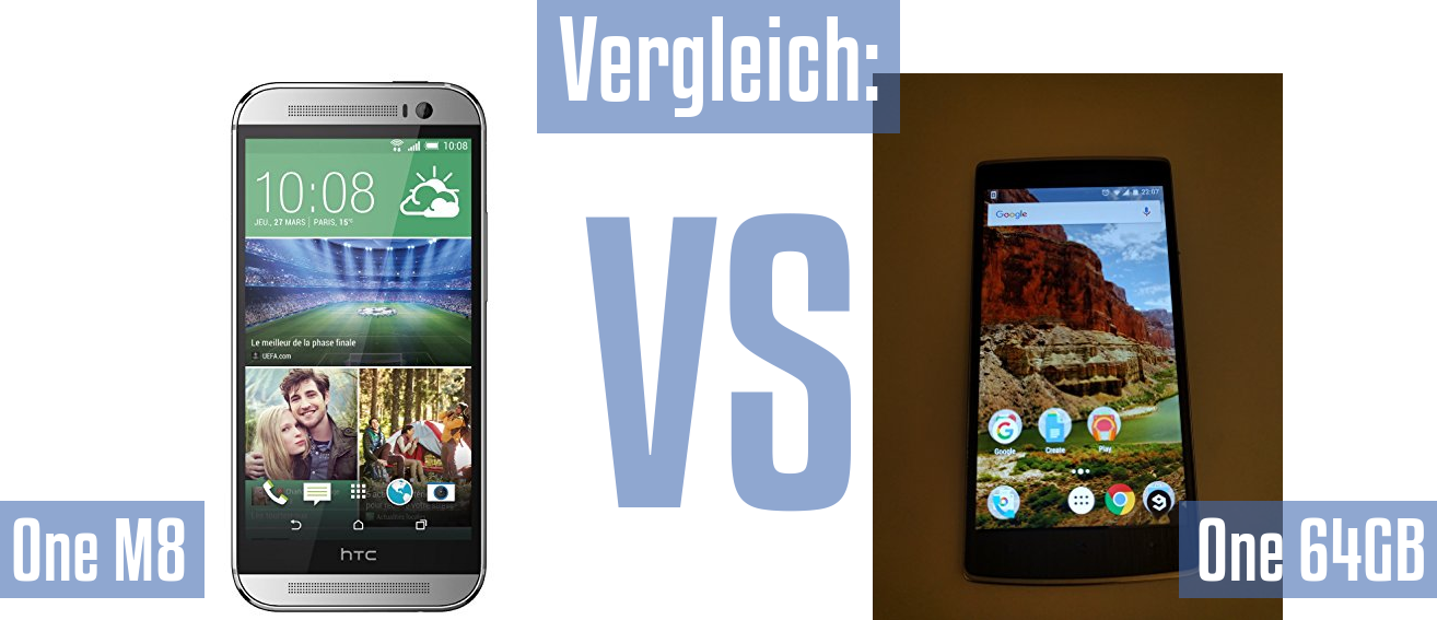 HTC One M8 und HTC One M8 im Vergleichstest