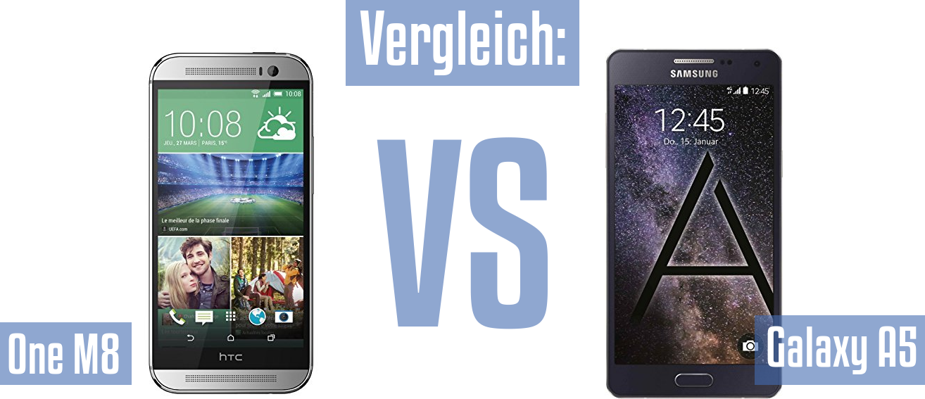 HTC One M8 und HTC One M8 im Vergleichstest