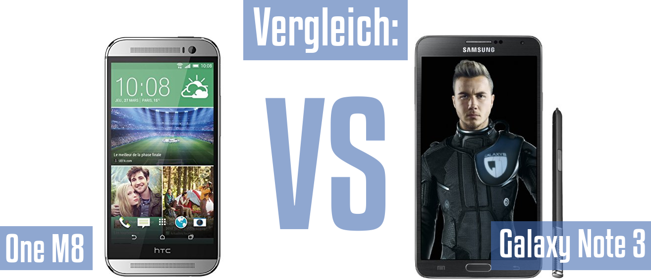 HTC One M8 und HTC One M8 im Vergleichstest