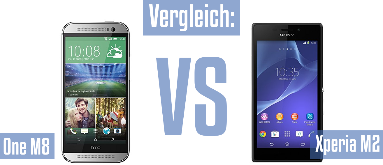 HTC One M8 und HTC One M8 im Vergleichstest