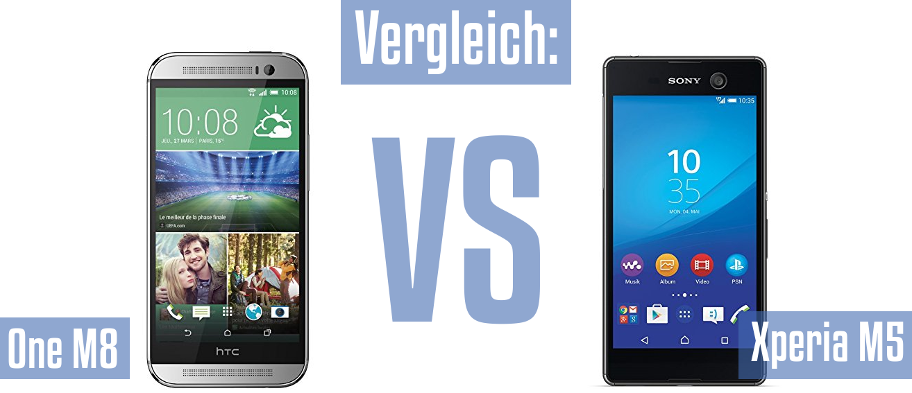 HTC One M8 und HTC One M8 im Vergleichstest