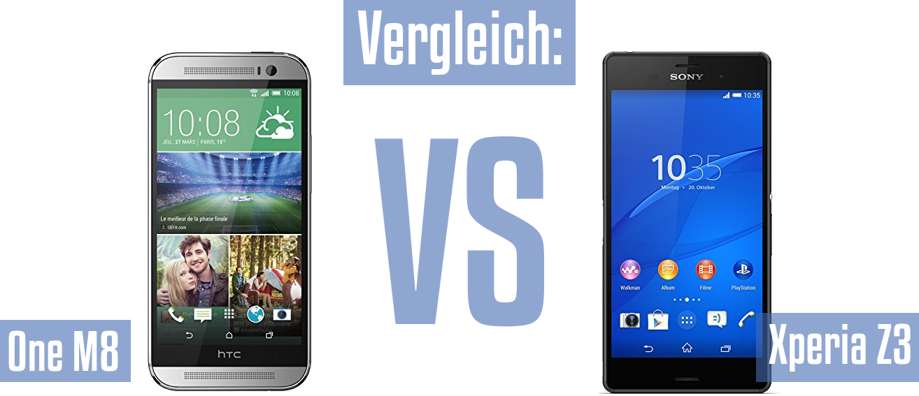 HTC One M8 und HTC One M8 im Vergleichstest