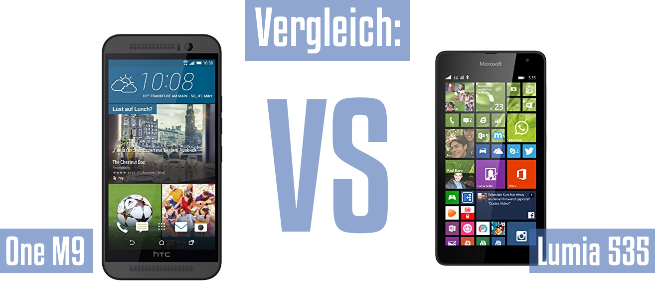 HTC One M9 und HTC One M9 im Vergleichstest