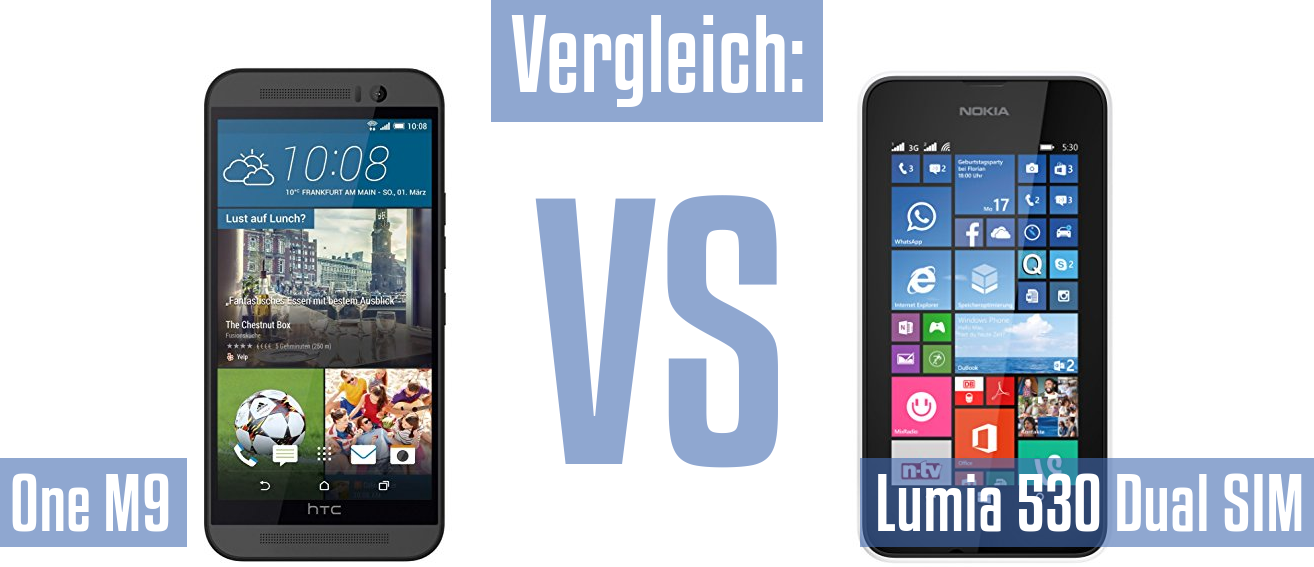 HTC One M9 und HTC One M9 im Vergleichstest