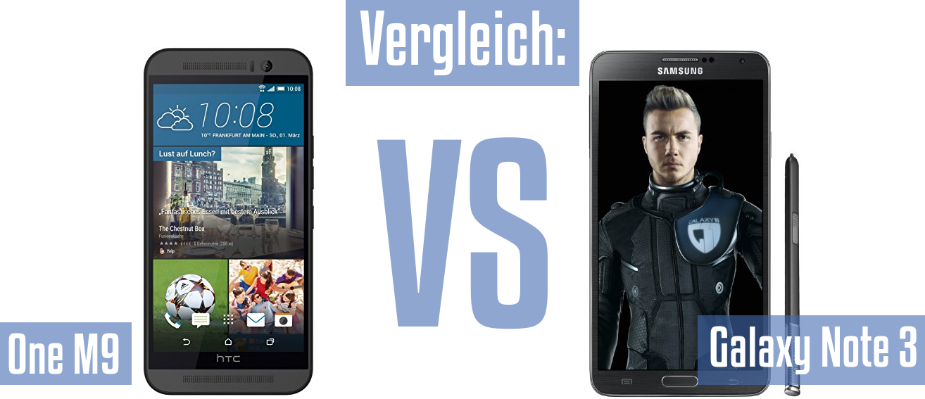 HTC One M9 und HTC One M9 im Vergleichstest