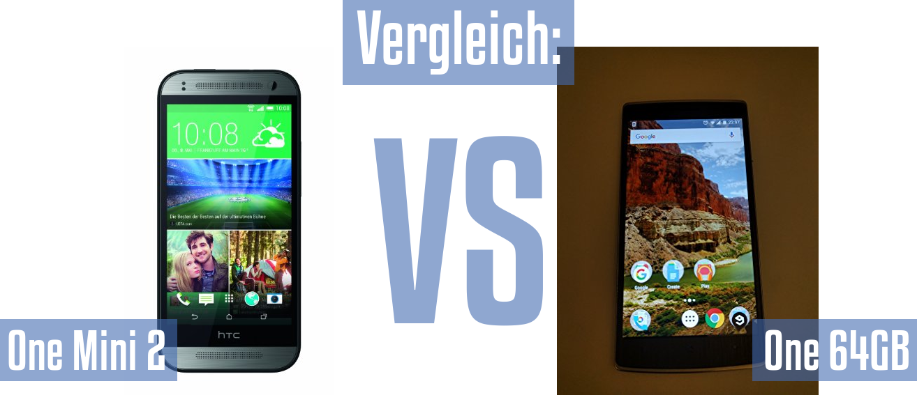 HTC One Mini 2 und HTC One Mini 2 im Vergleichstest