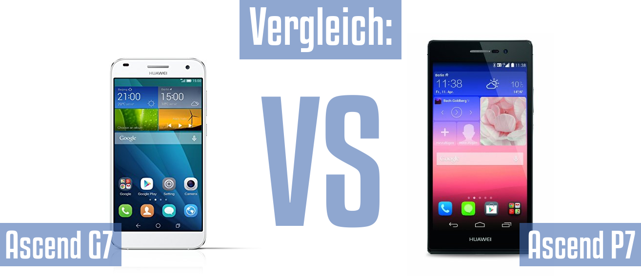 Huawei Ascend G7 und Huawei Ascend G7 im Vergleichstest