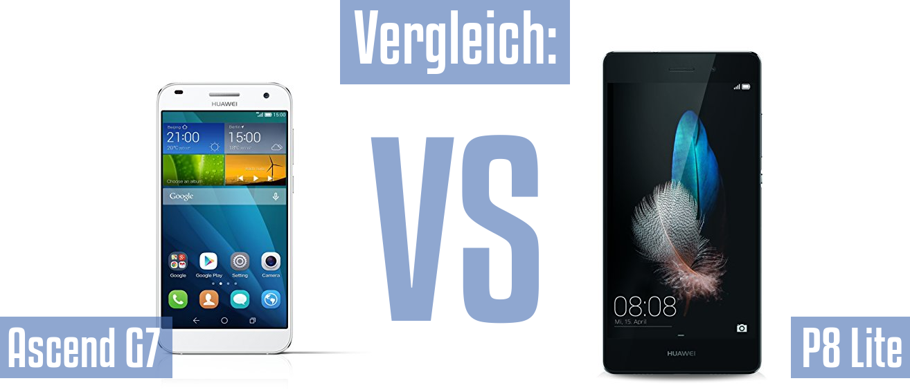 Huawei Ascend G7 und Huawei Ascend G7 im Vergleichstest