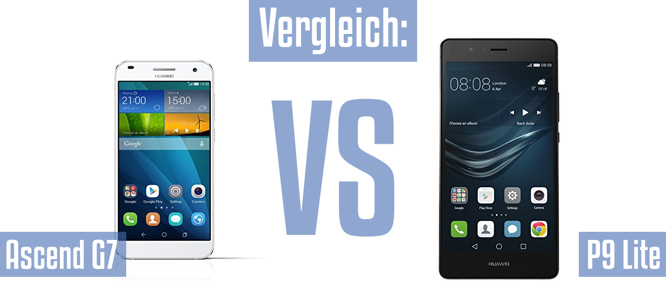 Huawei Ascend G7 und Huawei Ascend G7 im Vergleichstest