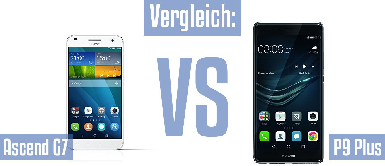 Huawei Ascend G7 und Huawei Ascend G7 im Vergleichstest