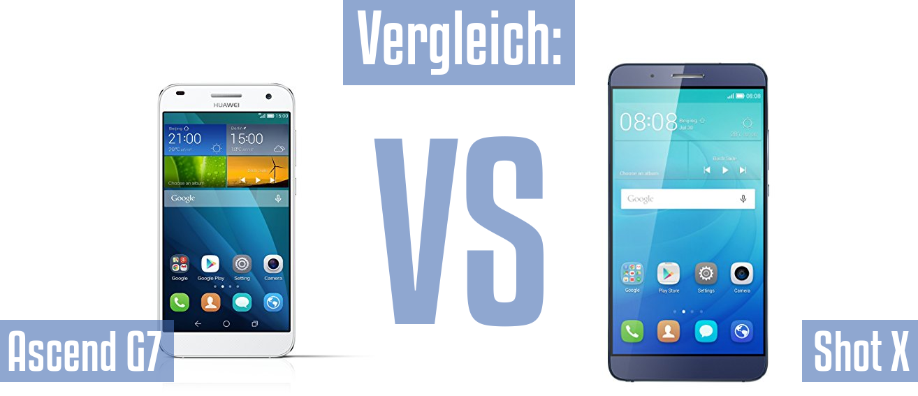 Huawei Ascend G7 und Huawei Ascend G7 im Vergleichstest