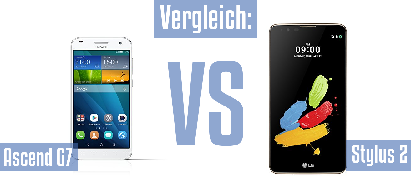 Huawei Ascend G7 und Huawei Ascend G7 im Vergleichstest