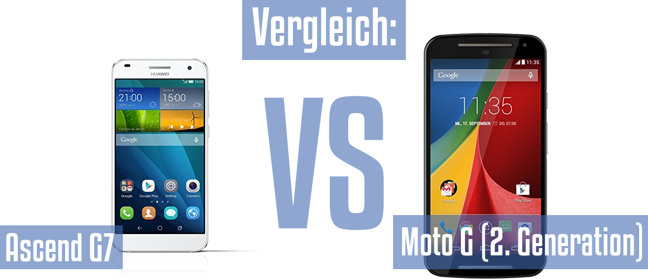 Huawei Ascend G7 und Huawei Ascend G7 im Vergleichstest