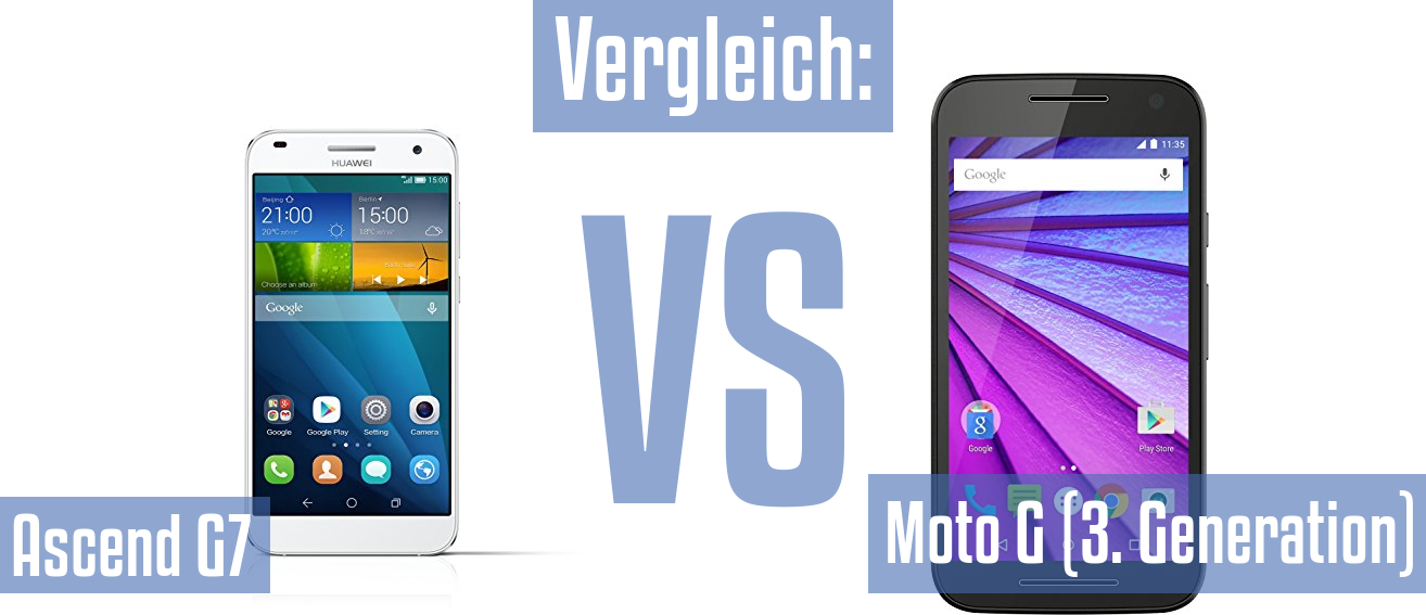 Huawei Ascend G7 und Huawei Ascend G7 im Vergleichstest