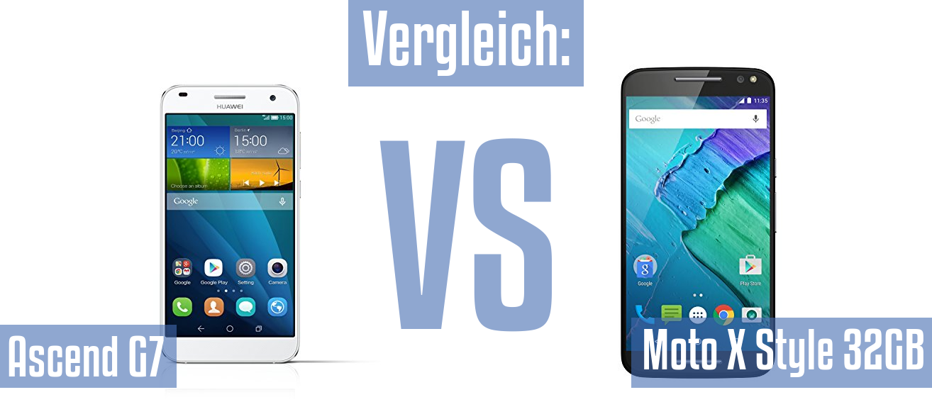 Huawei Ascend G7 und Huawei Ascend G7 im Vergleichstest